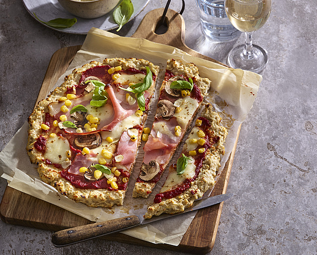 Fit pizza z tvarohu a vloček: Zdravá alternativa s vysokým obsahem bílkovin
