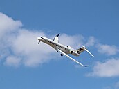 Na airshow ve Farnborough dostal prostor i soukromý tryská� Bombardier Global...