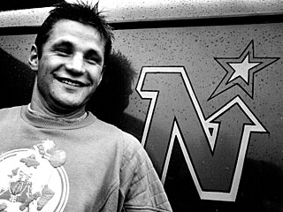 Franti�ek Musil v zá�í 1986 jako posila Minnesota North Stars