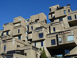 Habitat 67 vznikl na poloostrov� Cité-du-Havre v Montréalu u p�íle�itosti...