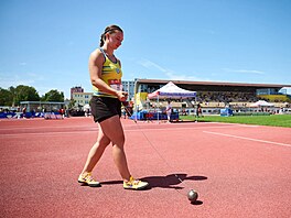 Tereza Holcová b�hem mistrovství republiky v Plzni