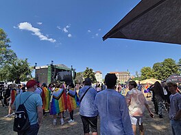 �elo pochod Prague Pride dorazilo do cílové �tvanici (8. srpna 2026)