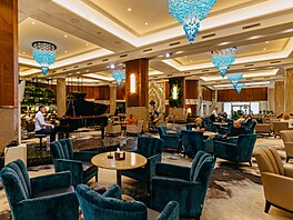 Hotelové interiéry tvo�í rozsáhlé spole�né prostory s restauracemi,...