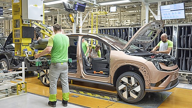 �koda Auto zah�jila v�robu nov�ho
modelu Peaq v Mlad� Boleslavi (6. srpna 2026).