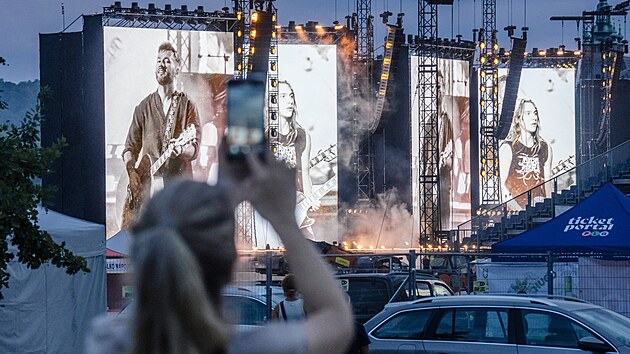 Na Letné vrcholí p�ípravy na koncert Marka Ztraceného. Ve �tvrtek ve�er se...