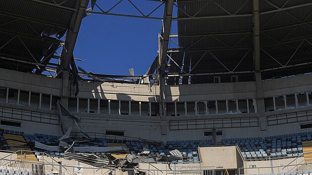 Stadion v Od�se byl po�kozen v d�sledku rusk�ch �der� na jih Ukrajiny (7. srpna 2026)