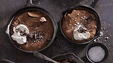 �okoládové brownies se solí z pánve