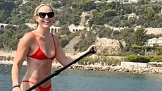 Lindsey Vonnová si u�ívá dovolenou na Francouzské rivié�e.