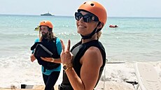 Lindsey Vonnová si u�ívá dovolenou na Francouzské rivié�e.