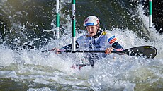 Juniorská vodní slalomá�ka Lucie Vaculová na ME v Épinalu.