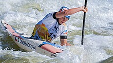 Juniorská vodní slalomá�ka Barbora Ondrá�ková na ME v Épinalu.