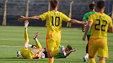 Momentka z utkání Jihlava vs. P�íbram ve 3. kole Chance Národní ligy.