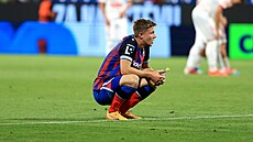 Zklamaný Luká� �erv po zápase se Zbrojovkou Brno.