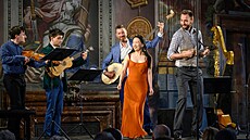 Z koncertu souboru Scherzi Musicali na Zámku Troja