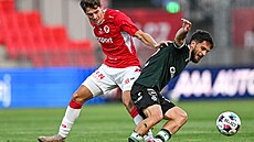 Pardubický zálo�ník Tomá� Jelínek (vlevo) a Richard Sedlá�ek z Jablonce
