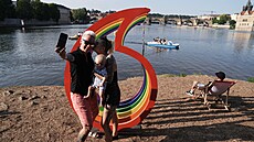 Prague Pride za�al na pra�ském St�eleckém ostrov�. (3. srpna 2026)