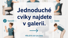 Cviky proti bolesti mezi lopatkami. Vytvo�eno pomocí AI.