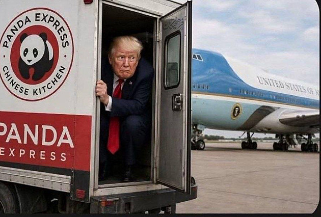 Na útěku se cpal hranolky. Írán zesměšňuje Trumpův trik s letadlem