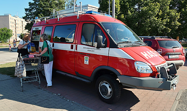 When Going for Big Shopping, Use a Fire Truck: Village Seniors Get Free Rides