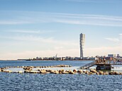 P�esto�e Turning Torso u� nyní p�sobí jako samoz�ejmá sou�ást panoramatu Malmö,...
