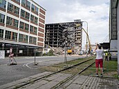 Demolice torza 34. budovy v ba�ovském areálu ve Zlín� (10. srpna 2026)