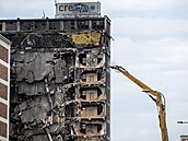 Demolice torza 34. budovy v ba�ovském areálu ve Zlín�. (10. srpna 2026)