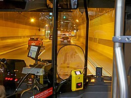 Zku�ební jízda autobusem 145 tunelovým komplexem Blanka (srpen 2026)