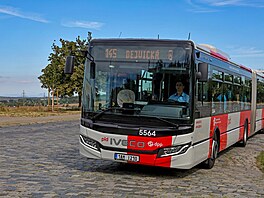 Trasa autobusu linky 145, který spojí Prahu 6 a Prahu 8 jízdou tunelem Blanka...