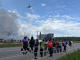 Následky ukrajinského útoku na sklad spole�nosti Wildberries (16. srpna 2026)