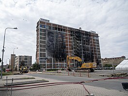 Demolice torza 34. budovy v ba�ovském areálu ve Zlín�. (10. srpen 2026)