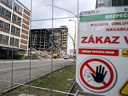 Demolice torza 34. budovy v ba�ovském areálu ve Zlín�. (10. srpna 2026)