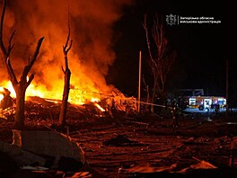 Následky ruských no�ních útok� na Záporo�í a Záporo�skou oblast. (11. srpna...
