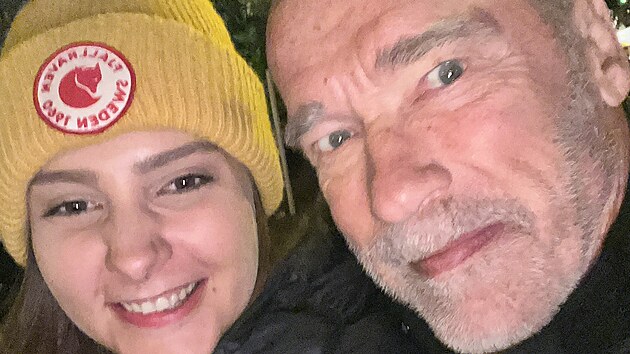 Juliana Rychlíková a Arnold Scharzenegger