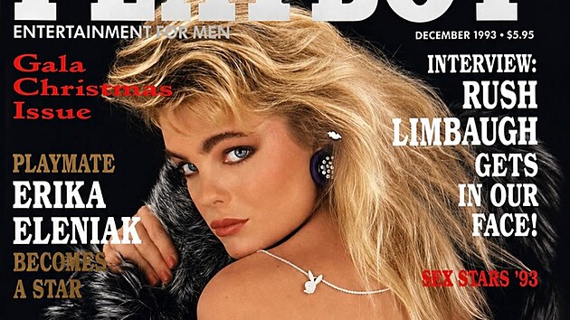 Erika Eleniakov� na ob�lce �asopisu Playboy z prosince 1993