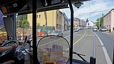 Trasa autobusu linky 145, který spojí Prahu 6 a Prahu 8 jízdou tunelem Blanka...