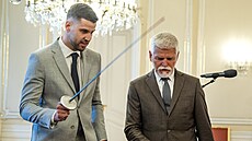Prezident republiky Petr Pavel p�ijal na Pra�ském hrad� mistra sv�ta v �ermu...