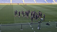 Pohled na Groupama Stadium v Lyonu, kde spar�an�tí fotbalisté odehrají odvetu...