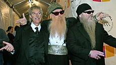 Archivní snímek �len� skupiny ZZ Top: Dusty Hill, Billy Gibbons a Frank Beard.