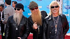 Archivní snímek �len� skupiny ZZ Top: Dusty Hill, Billy Gibbons a Frank Beard.