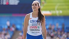 O�t�pa�ka Nikol Taba�ková v kvalifikaci na atletickém mistrovství Evropy v...