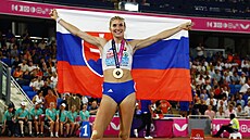 Slovenka Emma Zapletalová slaví titul mistryn� Evropy v b�hu na 400 metr�...