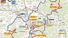 Mapa rychlostních zkou�ek Barum Rally Zlín 2026. (srpen 2026)