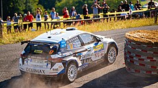 Adam B�ezík a Zden�k B�lák na Barum Czech Rally Zlín.