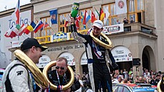 Adam B�ezík, vít�z Barum rally.