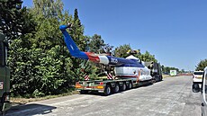 Vrtulník Mi-8S. P�eprava z Prahy do Kunovic prob�hla 10. a 11. srpna 2026