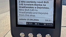 Nové digitální zastávky V Hole�ovi�kách. Byly instalovány v souvislosti se...