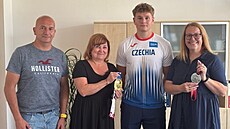 Jan Valenta získal na evropském �ampionátu U18 v italském Rieti st�íbro v hodu...