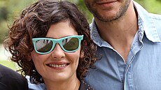 Audrey Tautou a její p�ítel Yann Le Bourbouac'h v Bordeaux (24. �ervna 2016)