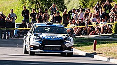 Adam B�ezík na trati zlínské Barum Czech Rally.