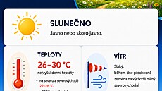 Rekordní vedra a sucha mají podle meteorolog� vyst�ídat ochlazení a de�t� 